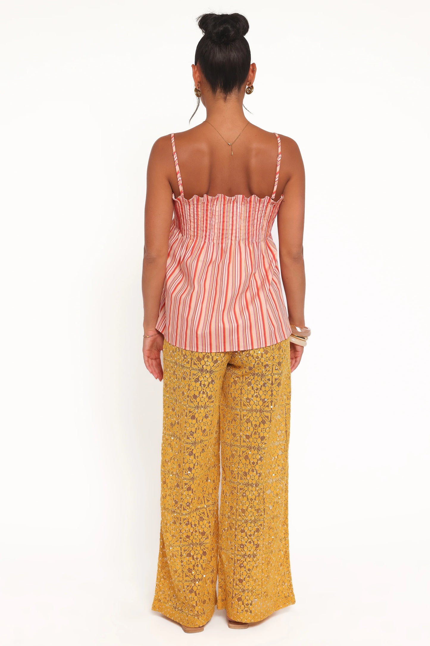Jacinta Sequin Lace Pant - Mango