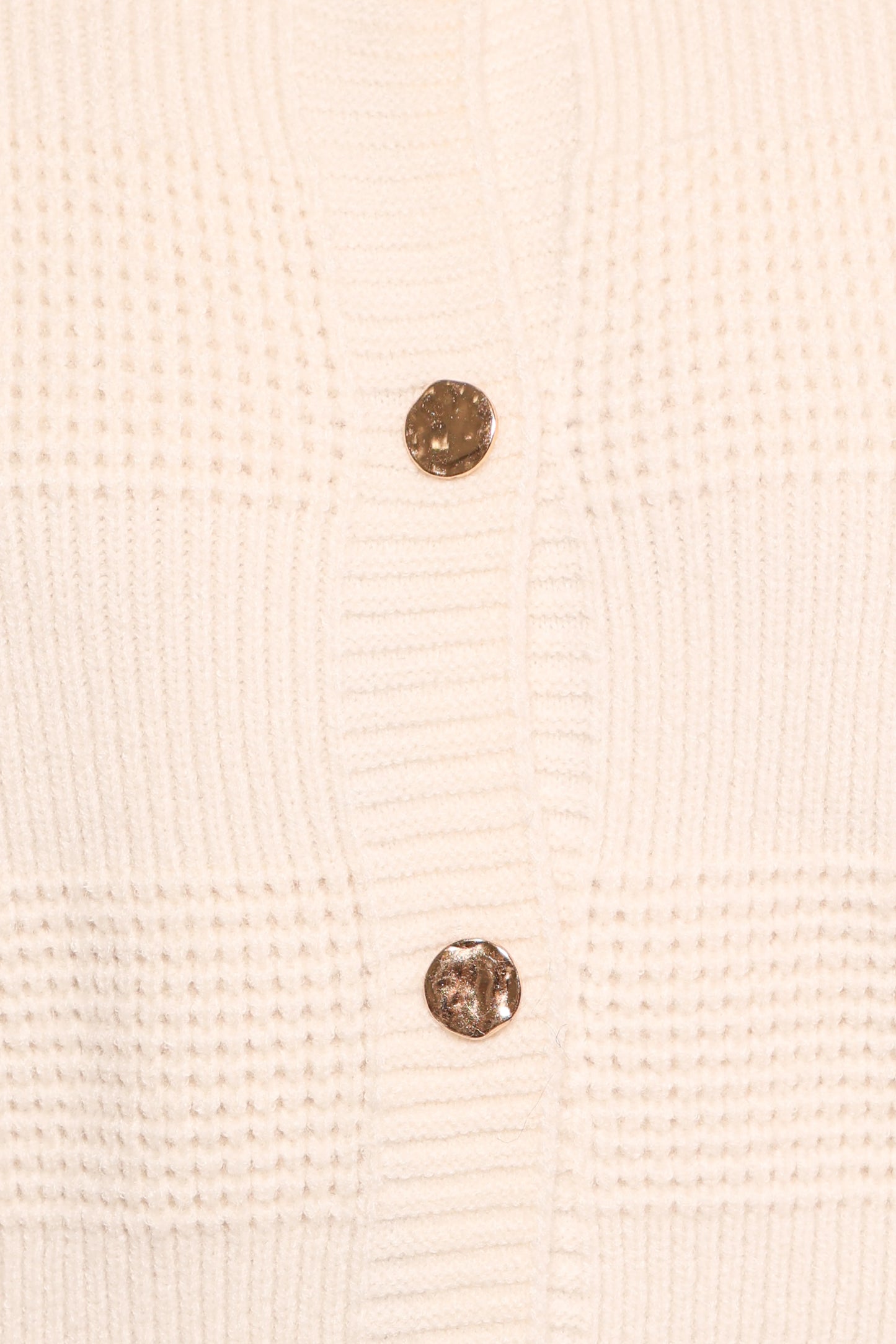 Verago Textured Stripe Cardigan - Cream