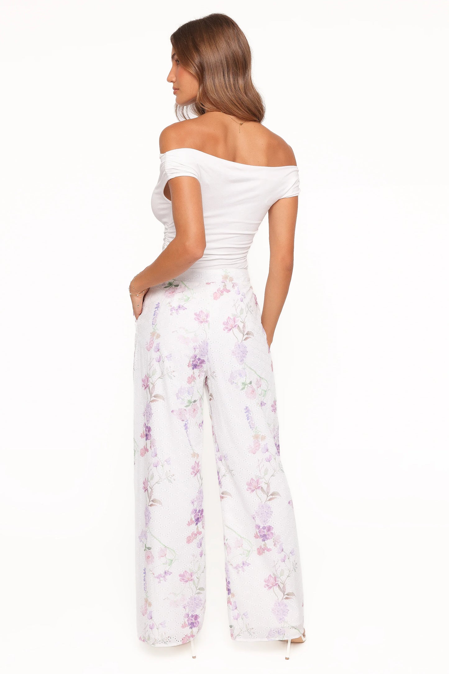 Adams Fitted Pant - Purple Floral