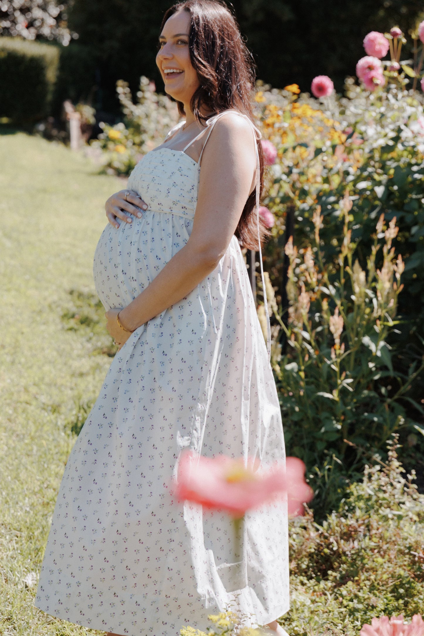 Ashtyn Maxi Dress - Purple Ditsy Floral