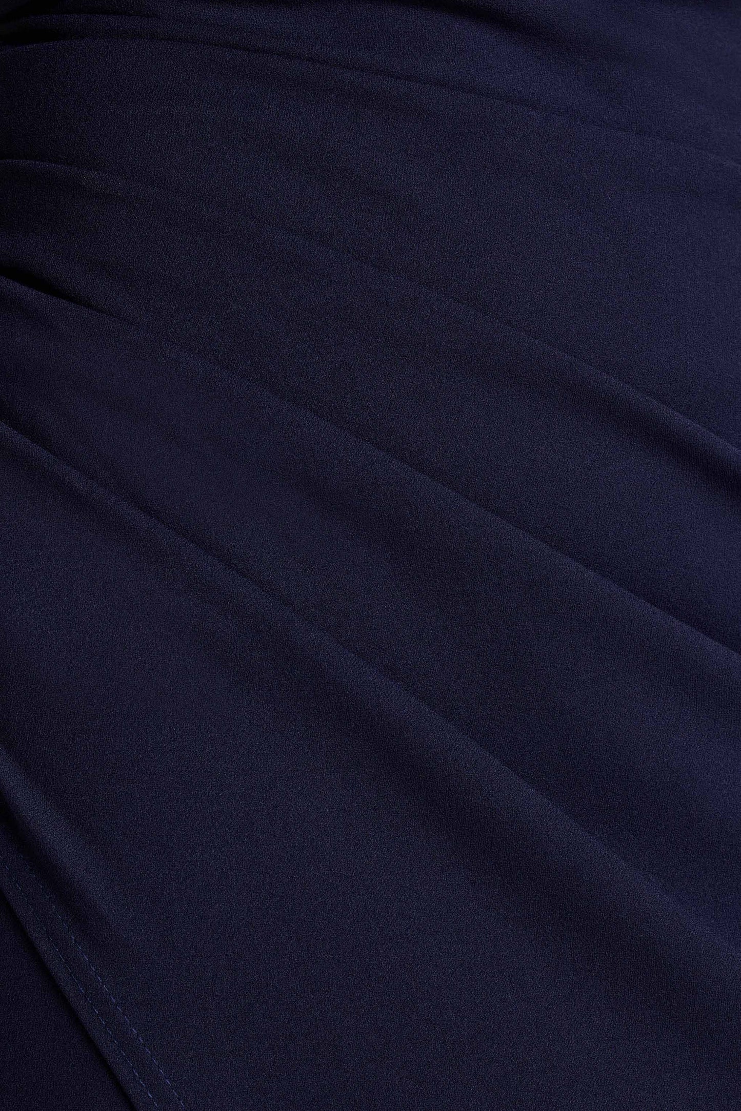 Eva Navy Bardot Bow Detail Maxi Dress With Thigh Split