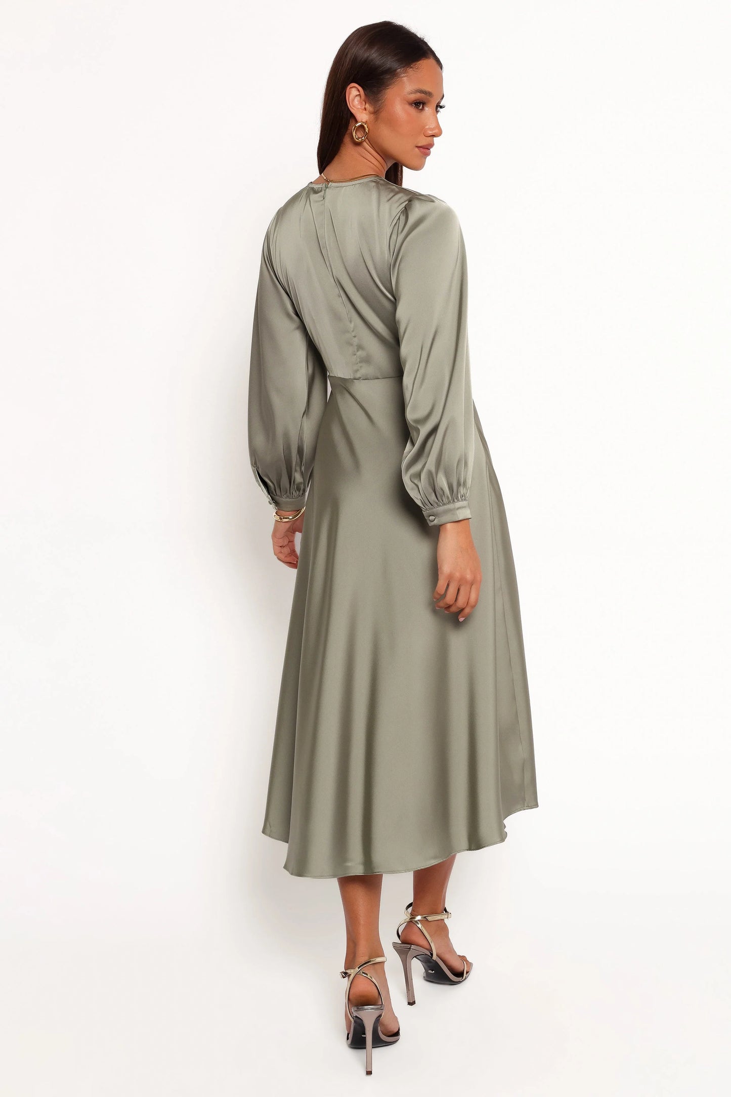 Windsor Long Sleeve Maxi Dress - Olive
