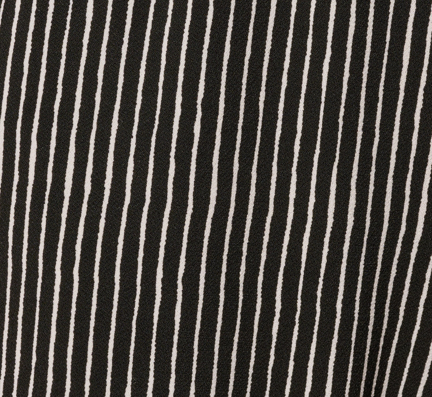 Wide Leg Tie Belt Stretch Pant In Black Ripple Stripe
