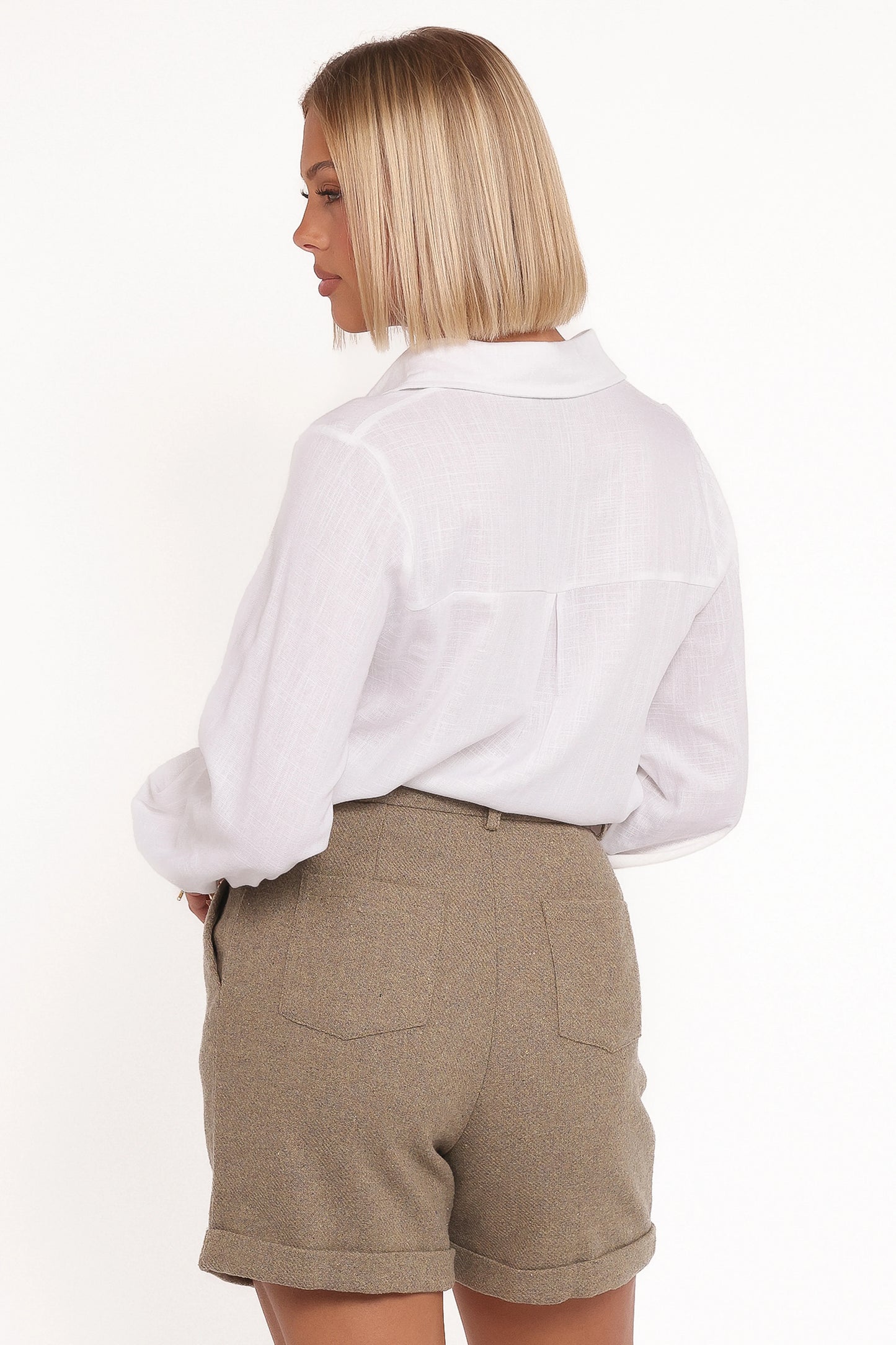 Denise Tailored Shorts - Taupe