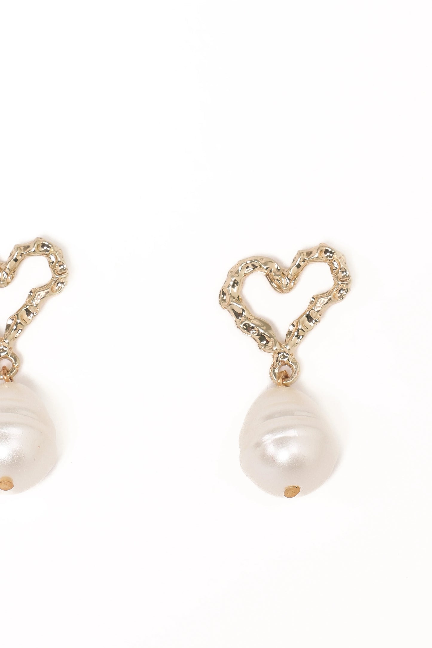 Solana Earrings - Gold Pearl