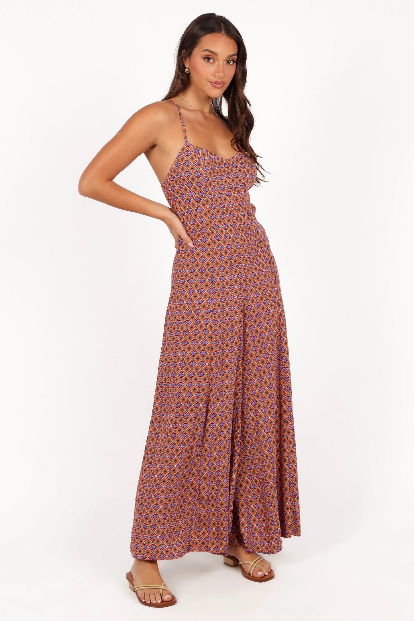Harlee Wide Leg Jumpsuit - Orange