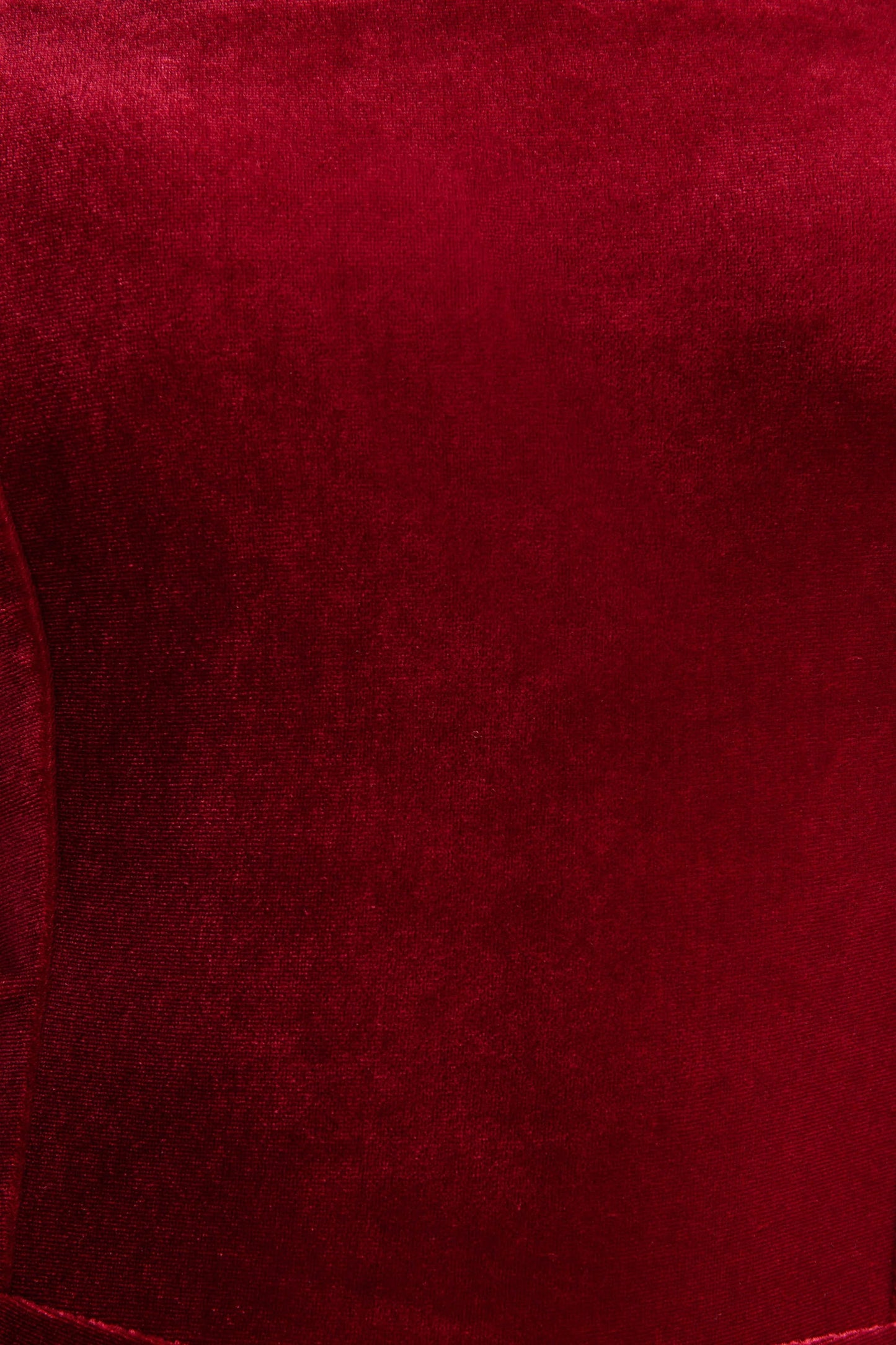Arcane Burgundy Velvet Bandeau Jumpsuit With Scarf