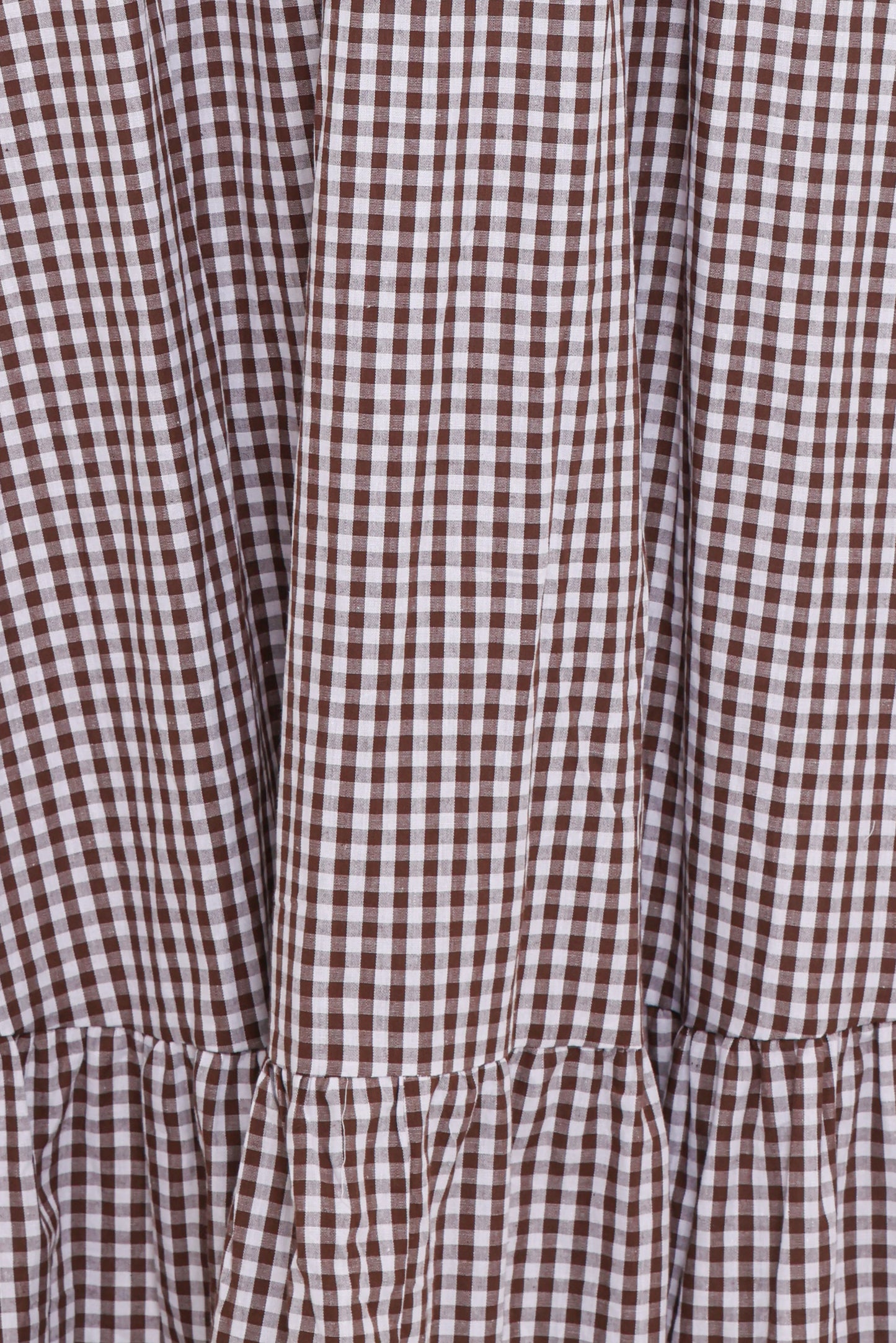 Reid Maxi Dress - Brown Gingham