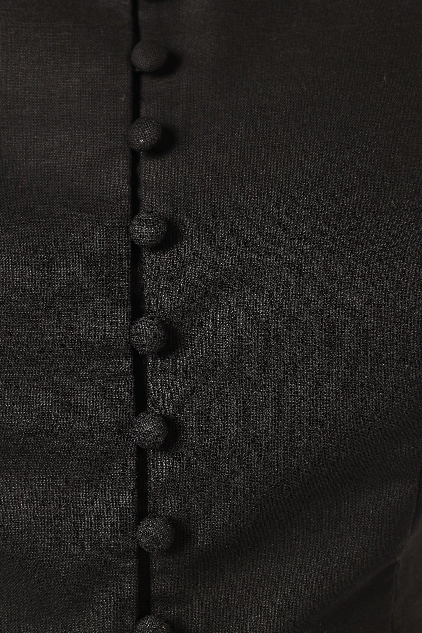 Daniella Linen Vest - Black