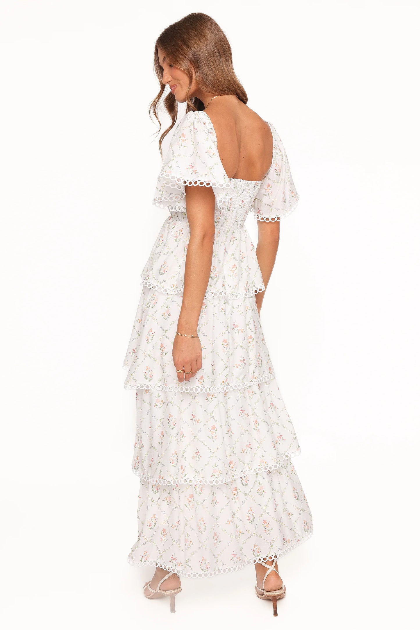 Chapel Maxi Dress - White Vintage Floral