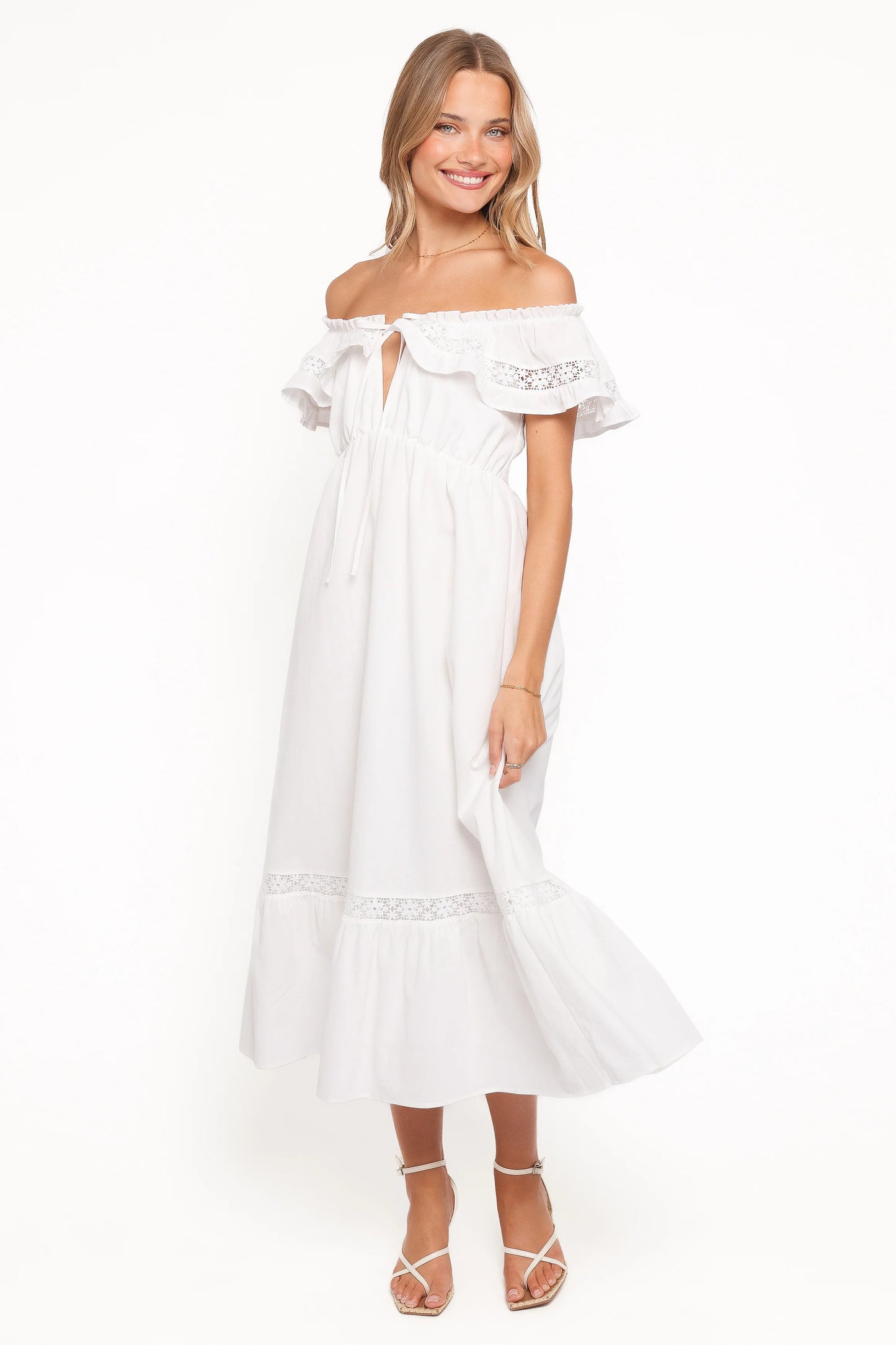Janelle Dress - White