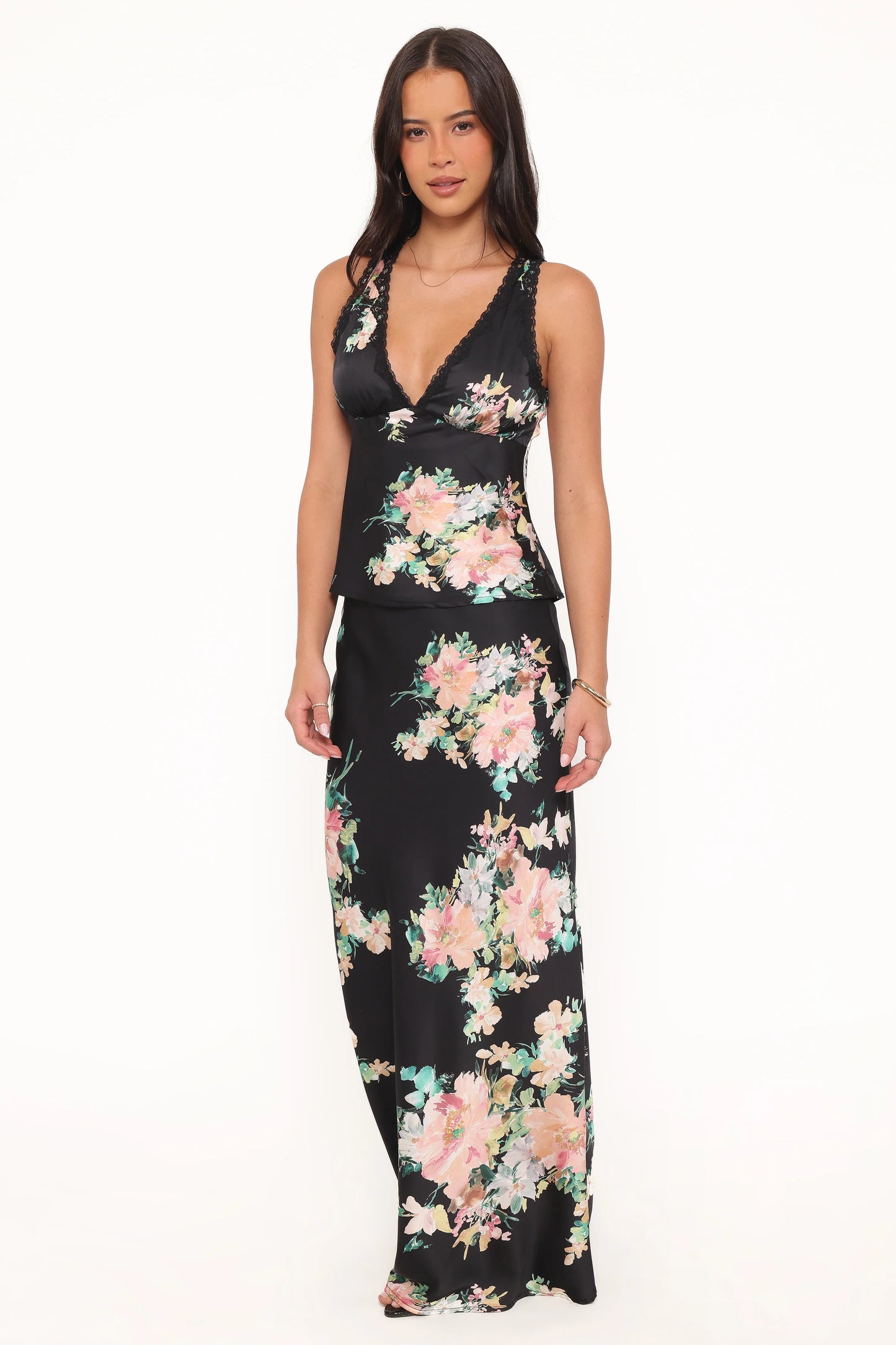 Velman Skirt - Black Floral