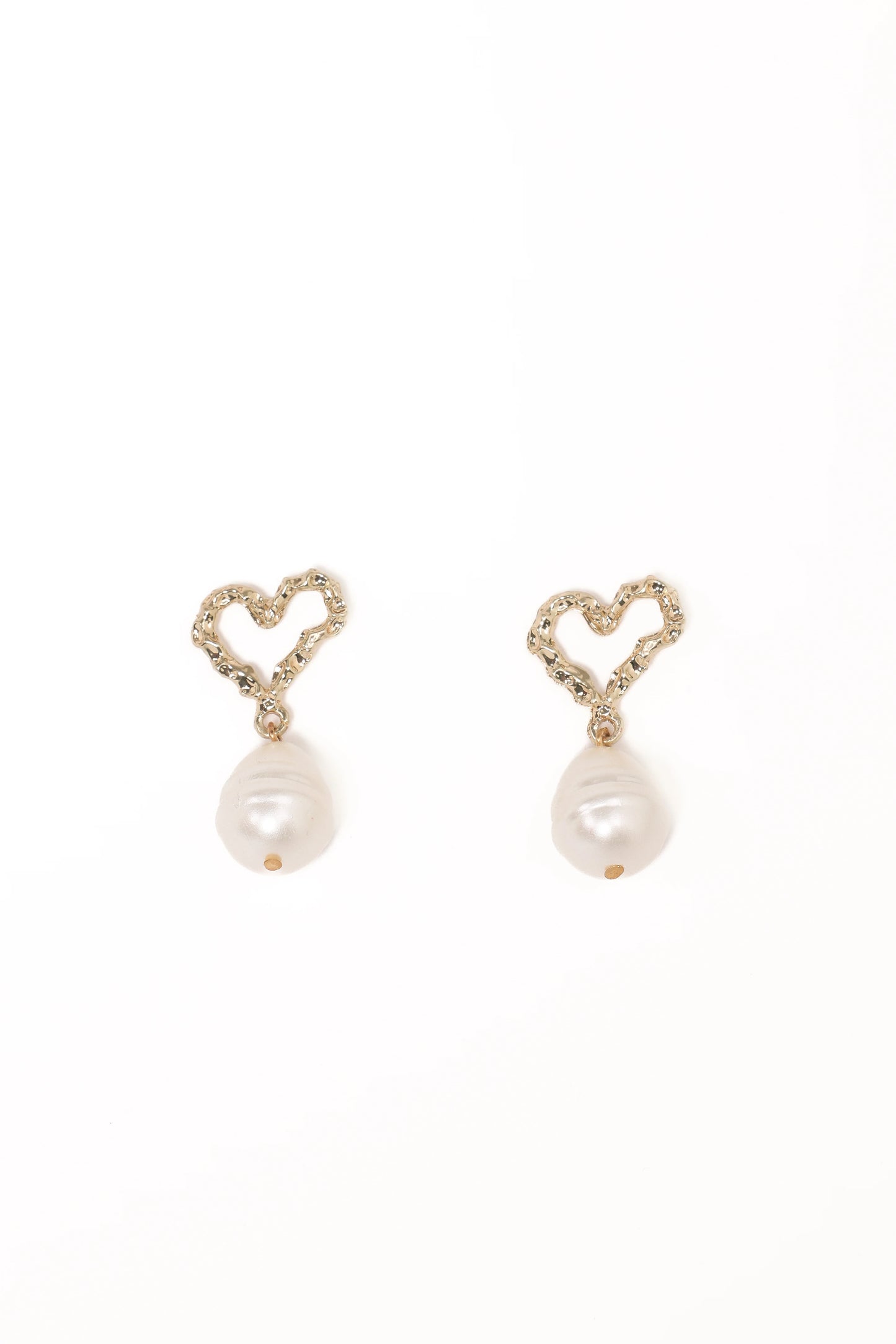 Solana Earrings - Gold Pearl